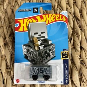 Hot Wheels Minecraft Minecart Hotwheels 15 Year Anniversary Video Game Car New